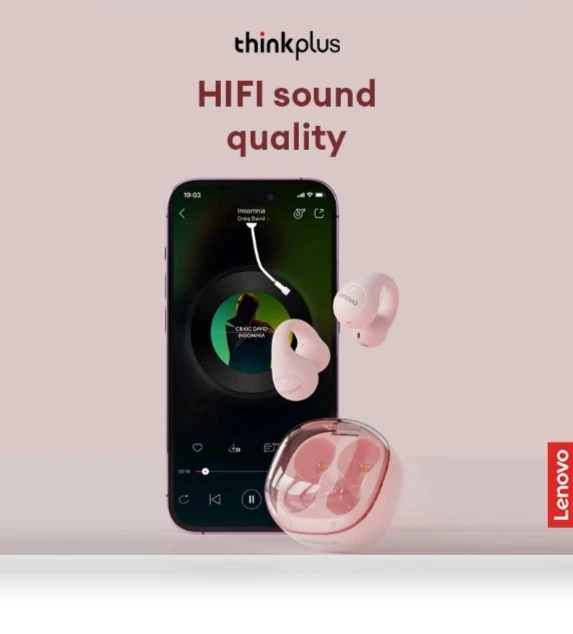 C-Clip OWS Earbuds — Over-Ear Headphones, Lenovo