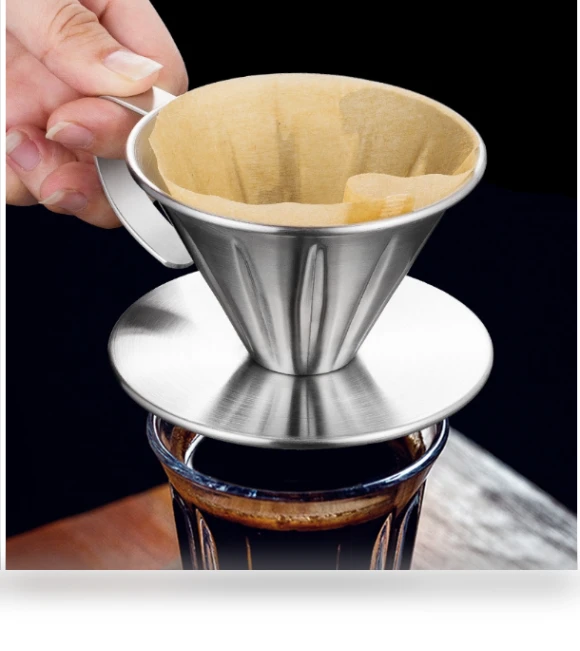Double-layer stainless steel coffee filter — Permanent