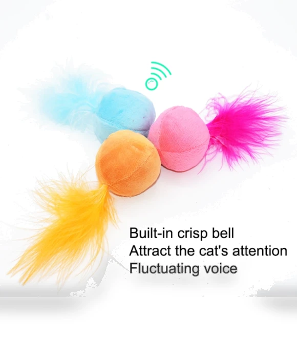 Feathers Tease Cats Toys Plush Pet Cat Toys — Cat Playthings