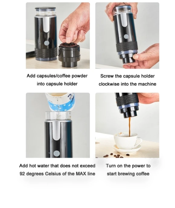 Fully Automatic Portable Wireless Coffee Machine — Brewing Excellence