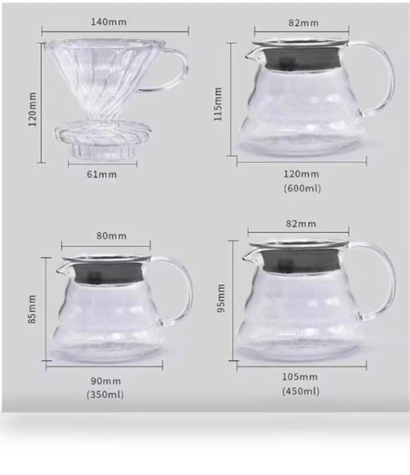Heat-resistant Hand-brewed Coffee Glass Pot — Pots