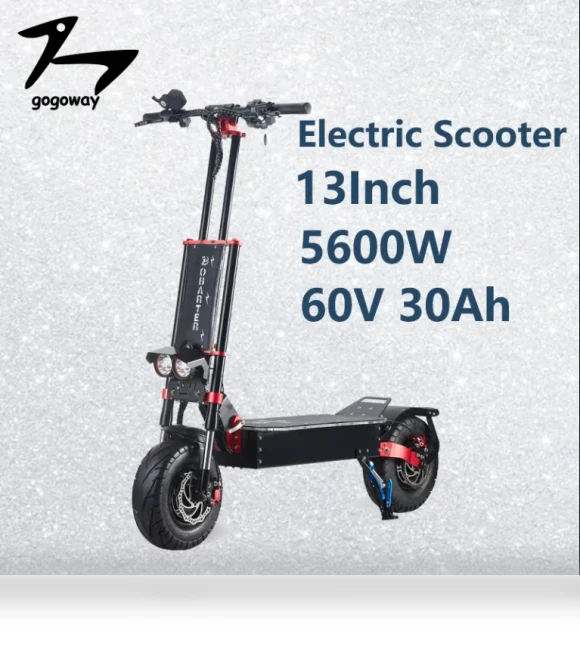 Powerful 13 Inch Fat Tire Electric Scooter — Electric Self-Balancing Scooters, Quickwheel