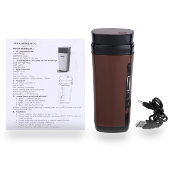 Rechargeable Heating Self-stirring Warm Coffee Cup — Beverage Warmers