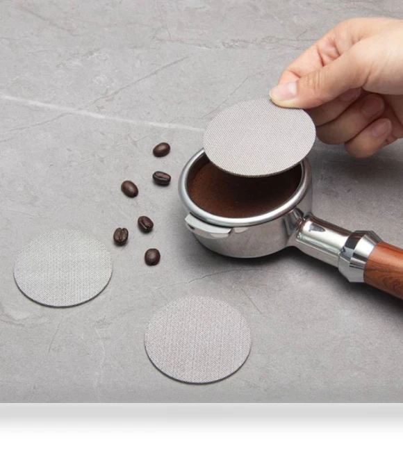 Sintered Sheet Coffee Splash Filter — Reusable