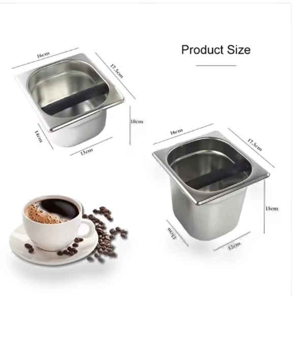 Stainless steel coffee grounds barrel — Coffee Pod Holders