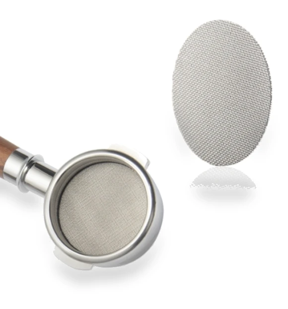 Stainless Steel Sintered Sheet Coffee Splash Filter — Reusable