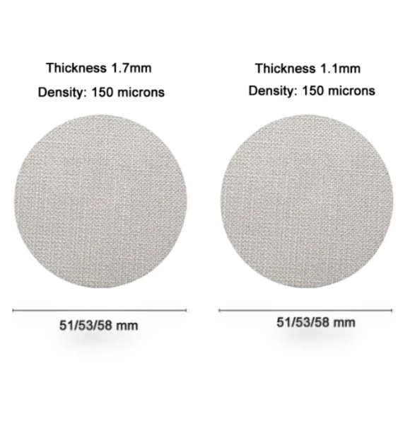Stainless Steel Sintered Sheet Coffee Splash Filter — Reusable