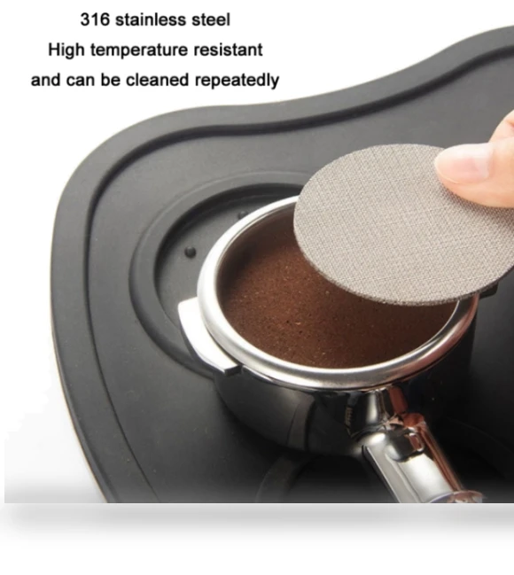 Stainless Steel Sintered Sheet Coffee Splash Filter — Reusable