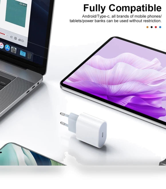 20W Single USB-C / Type-C Interface QC Travel Charger — Chargers, HAWEEL