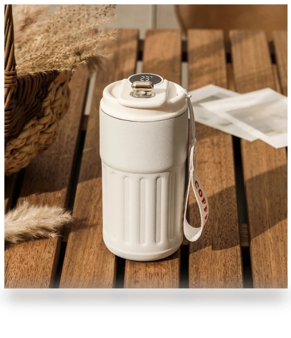 Coffee Thermos with Temperature Display — Beverage Warmers