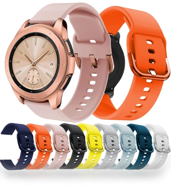 Color Buckle Silicone Watch Band — Bands