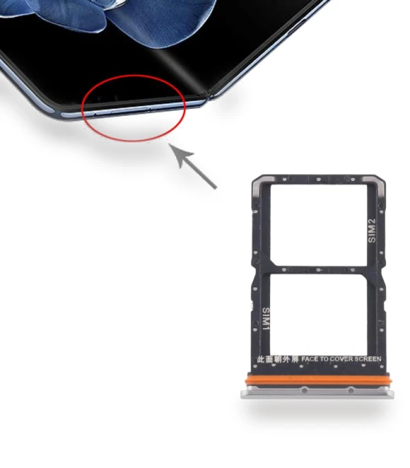 Original SIM Card Tray + SIM Card Tray — Phone Battery Replacements, Xiaomi