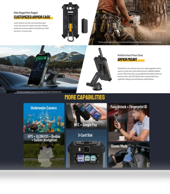 Rugged Phone with Walkie Talkie Function — Bumpers, Ulefone