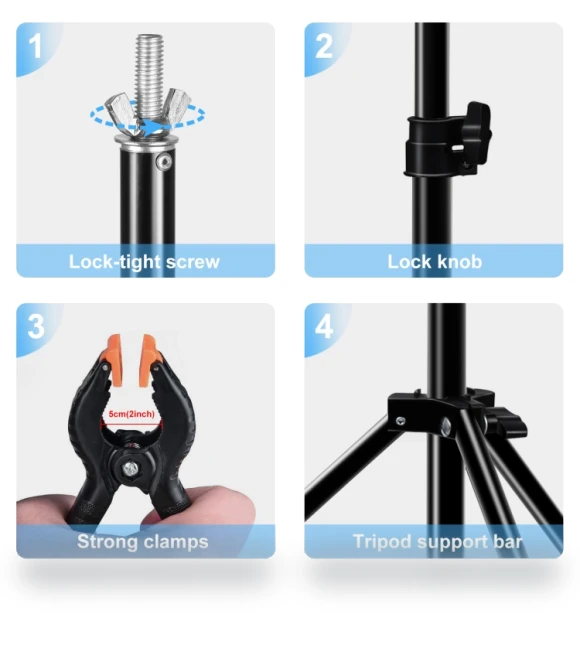 T-Shape Photo Studio Background Support Stand — Support Equipment, PULUZ