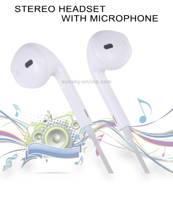 Wired Headphones Earbuds with Wired Control & Mic — In-Ear Headphones