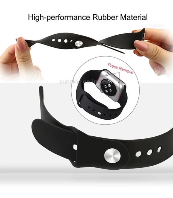 Rubber Watch Band with Pin Buckle — Bands