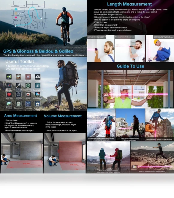 Smartphone with Laser Rangefinder and Night Vision — Mobile Devices & Accessories, Unihertz