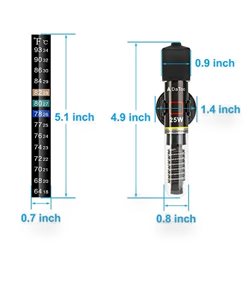 Mini Aquarium Heater — Heaters & Chillers, DaToo