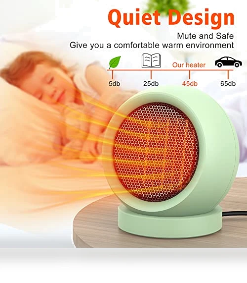 PTC Ceramic Electric Desktop Heater — Portable Heating Solutions, Coolfor