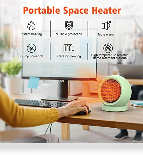 PTC Ceramic Electric Desktop Heater — Portable Heating Solutions, Coolfor
