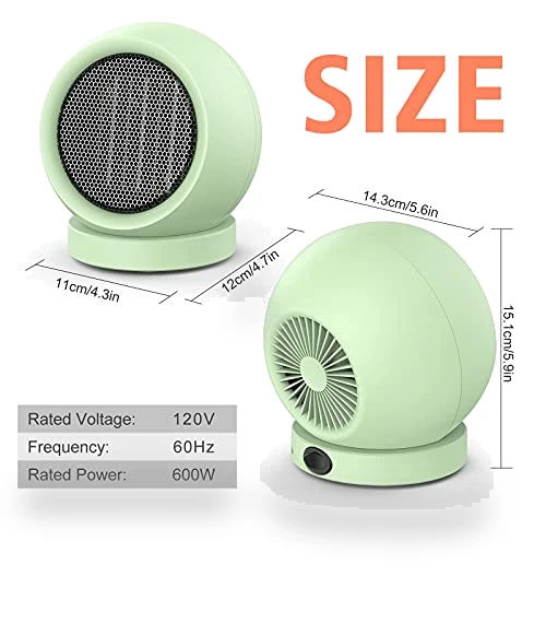 PTC Ceramic Electric Desktop Heater — Portable Heating Solutions, Coolfor
