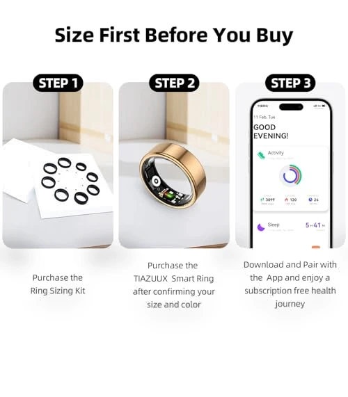 Smart Activity Tracker Ring — Smart Rings, TIAZUUX
