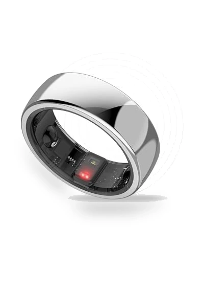 Titanium Unisex Smart Ring with Sleep, Heart Rate, Activity & Fitness Tracking — Smartwatches, aabo