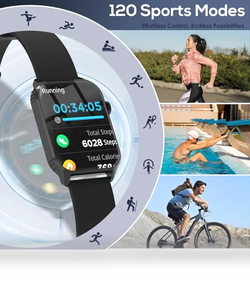 1.83" HD Smartwatch with 120 Sports Modes — Smartwatches, TRAUSI