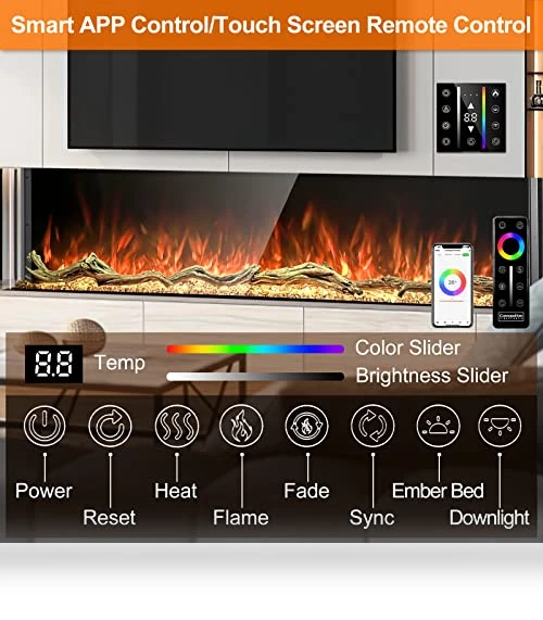 3 Sided Electric Fireplace Insert — Electric Heating Solutions, Cosmopolitan Fireplaces