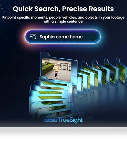 4K Security Cameras Wireless Outdoor — Smart Home Security, AOSU