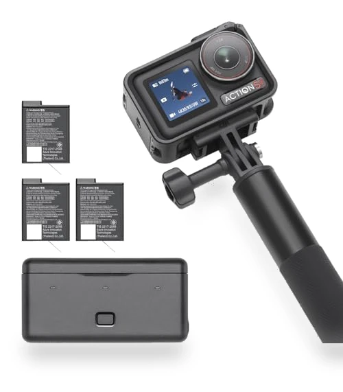 Action Camera 4K with Extended Battery Life — Wearable Cameras, DJI