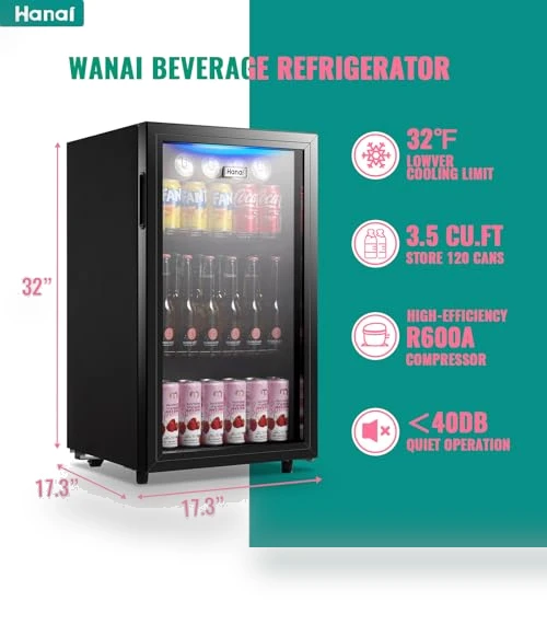 Beverage Refrigerator Mini Fridge Cooler — Mini Fridges, WANAI