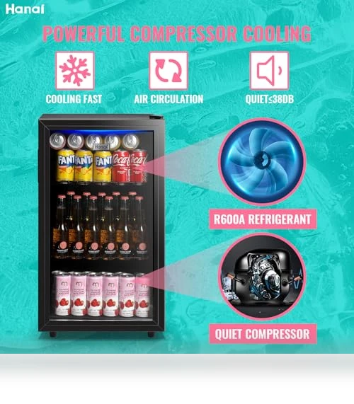 Beverage Refrigerator Mini Fridge Cooler — Mini Fridges, WANAI