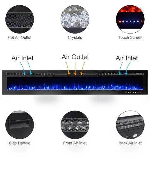Electric Fireplace Insert — Electric Heating Solutions, CharaVector