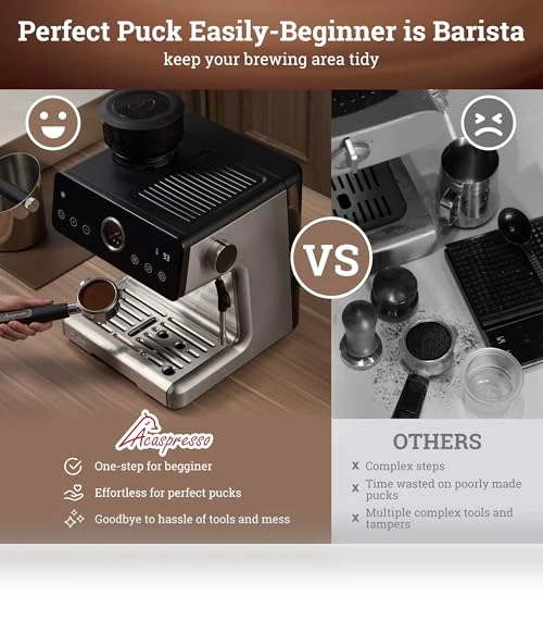 Espresso Machine with Grinder and Milk Frother — Espresso Machines, Acaspresso