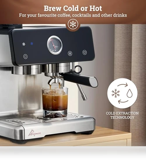 Espresso Machine with Grinder and Milk Frother — Espresso Machines, Acaspresso