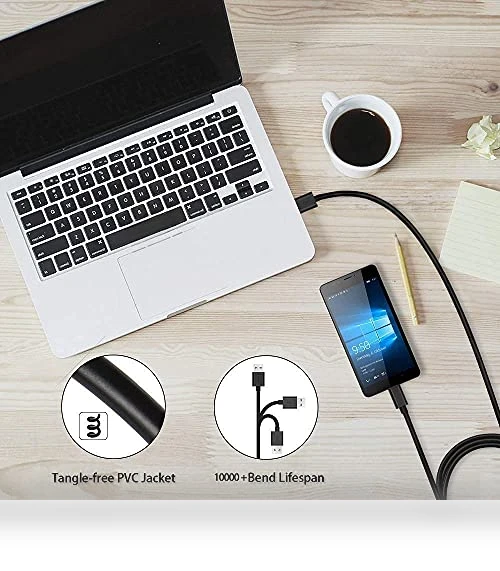 Extra Long Micro USB Cable 2Pack — Chargers, DEEGO