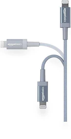Fast Charging USB-A to Lightning Nylon Braided Charger Cable — Chargers & Cables, Amazon Basics