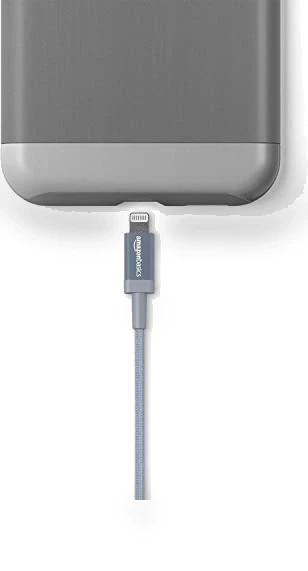 Fast Charging USB-A to Lightning Nylon Braided Charger Cable — Chargers & Cables, Amazon Basics