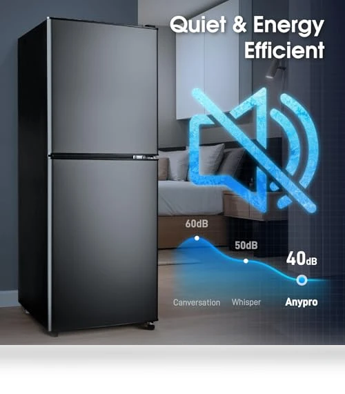 Fridge with Bottom Freezer and Drawer — Mini Fridges, Anypro