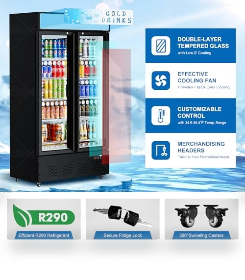 Glass Door Display Refrigerator — Mini Fridges, FreezLabs