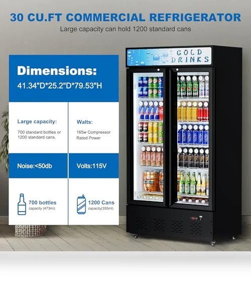 Glass Door Display Refrigerator — Mini Fridges, FreezLabs