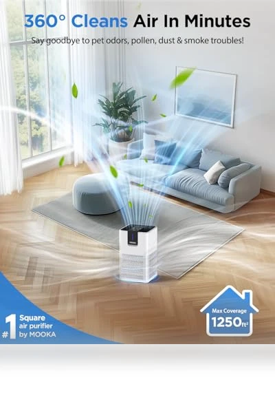 H13 HEPA Air Purifier — Activated Carbon Air Purifiers, Mooka