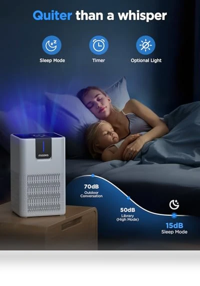 H13 HEPA Air Purifier — Activated Carbon Air Purifiers, Mooka