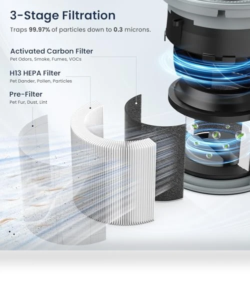 H13 True HEPA Air Purifier — Electrostatic Air Purifiers, LUNINO