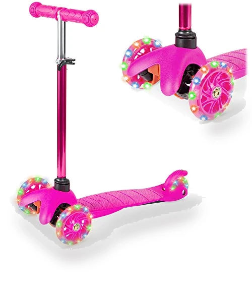 Kids Mini Kick Scooter with Light-Up Wheels — Balance Bikes, Best Choice Products