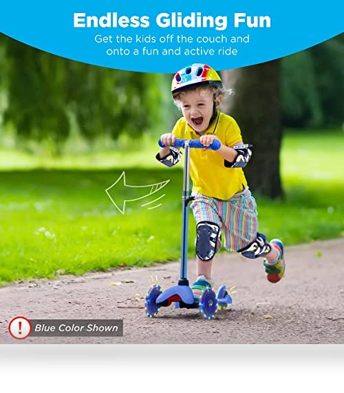 Kids Mini Kick Scooter with Light-Up Wheels — Balance Bikes, Best Choice Products