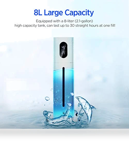 Large Ultrasonic Humidifier with Remote Control — Air Moisturizers, AILINKE