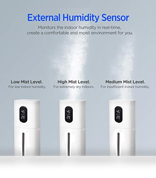 Large Ultrasonic Humidifier with Remote Control — Air Moisturizers, AILINKE