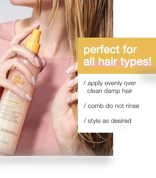 Leave-In Conditioner Spray Detangler for Natural Hair — Shampoos, milk_shake
